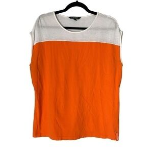 LAUREN Ralph Lauren Pullover Mesh Shoulders Top